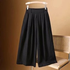 Брюки кюлоты , размер 3XL, черный Womens Clothing