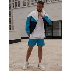 Костюм спортивный HULK@LEO, размер L, голубой/синий