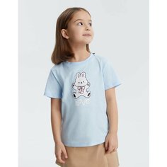 Футболка Gloria Jeans, размер 6-8л/128, голубой