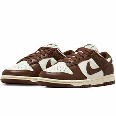 Кроссовки NIKE Dunk Low, размер 35.5 EU, sail white/brown