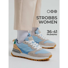 Кроссовки STROBBS, полнота 6 (RU)/ на среднюю стопу, размер 39, голубой