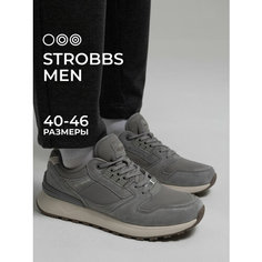 Кроссовки STROBBS, полнота 6 (RU)/ на среднюю стопу, размер 43, серый/зеленый