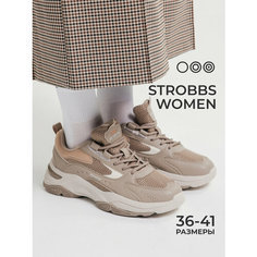 Кроссовки STROBBS, полнота 6, размер 39, коричневый