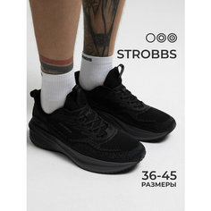 Кроссовки STROBBS, полнота 6 (RU)/ на среднюю стопу, размер 42, черный