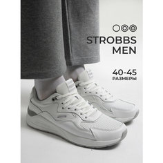 Кроссовки STROBBS, полнота 6 (RU)/ на среднюю стопу, размер 43, белый