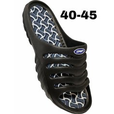 Шлепанцы Леопард, размер 45, черный 2 Leopard