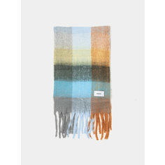 Шарф BONSAI Mohair Check для мужчин, one size, голубой