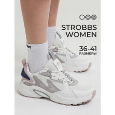 Кроссовки STROBBS, полнота 6 (RU)/ на среднюю стопу, размер 38, белый
