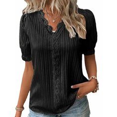 Футболка TUSHANGGE, размер 66-5XL, черный
