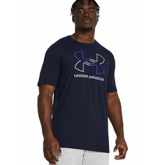 Футболка Under Armour, 1 шт., размер S, сиинй