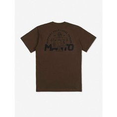 Футболка спортивная Manto Manto Dealer, размер M, brown