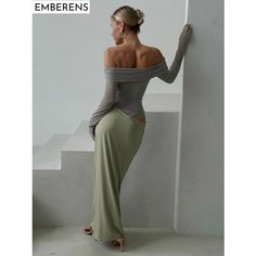 Платье EMBERENS Весна-лето 2025, размер M, зелeный