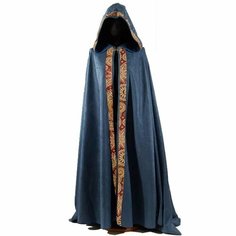 Костюм на Хэллоуин "Средневековый плащ", синий, размер L-XL 0