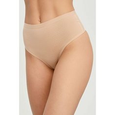 Трусы Chantelle soft stretch stripes, размер XS/XL, бежевый