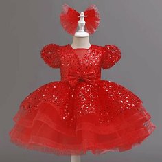 Платье, размер 10, красный Max Garment