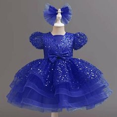 Платье, размер 8, синий Max Garment