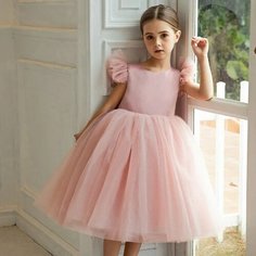 Платье, размер 130, розовый Max Garment