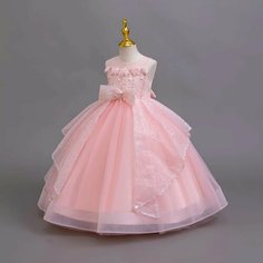 Платье, размер 120, светло-розовый Max Garment