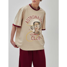 Футболка NOT TODAY, размер L-XL, бежевый