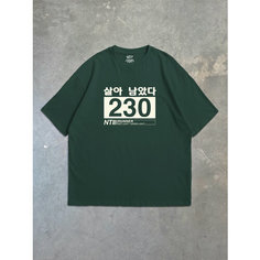 Футболка NOT TODAY, размер L-XL, зеленый