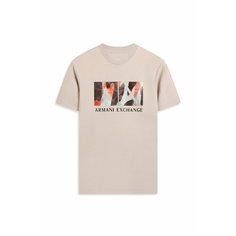 Футболка Armani Exchange, размер L, бежевый