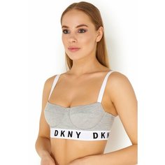 Бюстгальтер DKNY Cozy Boyfriend, размер 38D, серый