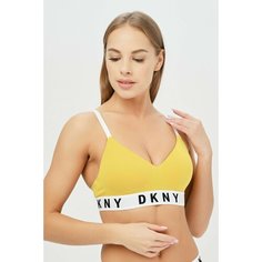 Топ DKNY Cozy Boyfriend, размер S, желтый