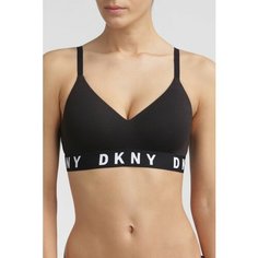 Топ DKNY Cozy Boyfriend, размер S, черный