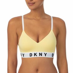 Топ DKNY Cozy Boyfriend, размер S, желтый