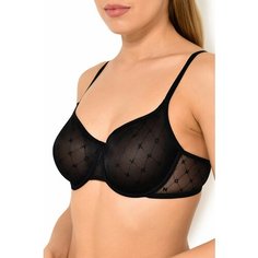 Бюстгальтер DKNY Monogram mesh, размер 32C, черный