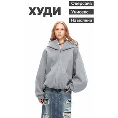 Худи размер XL, , серый Нет бренда
