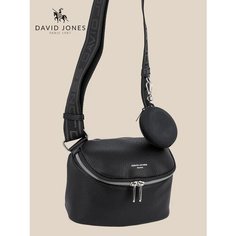 Сумка кросс-боди DAVID JONES, фактура зернистая, черный