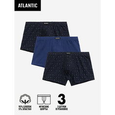 Трусы Atlantic, размер 46, синий, голубой