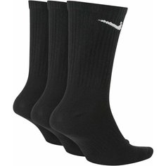 Носки NIKE Everyday Cushion Crew Socks, комплект, 3 пары, размер M, черный