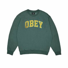 Лонгслив OBEY, размер XL, , зеленый
