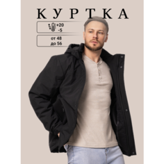 Ветровка , размер 56, черный Без бренда