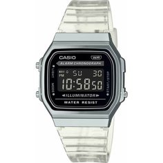 Наручные часы CASIO Vintage, черный, бесцветный
