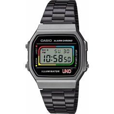 Наручные часы CASIO, черный, серый
