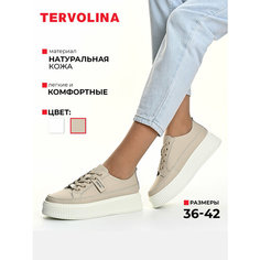 Кеды TERVOLINA Весна-лето 2025, полнота 6 (RU)/ на среднюю стопу, размер 38, бежевый