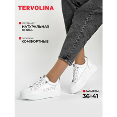 Кеды TERVOLINA Весна-лето 2025, полнота 6 (RU)/ на среднюю стопу, размер 39, белый