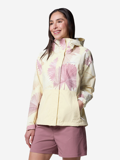 Куртка мембранная женская Columbia Hikebound Printed Jacket, Желтый