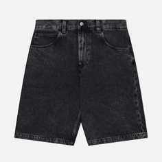 Мужские шорты Edwin Worker Pembroke Black Denim 13.56 Oz, цвет чёрный, размер 28