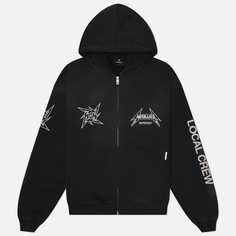 Мужская толстовка REPRESENT x Metallica Local Crew Zip-Thru Hoodie, цвет чёрный, размер S