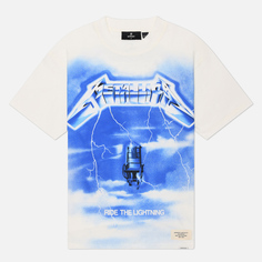 Мужская футболка REPRESENT x Metallica Ride The Lightning, цвет белый, размер S