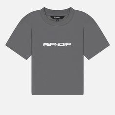 Женская футболка RIPNDIP Saturn Cropped Baby, цвет серый, размер XS