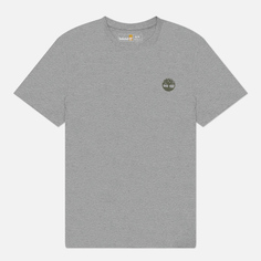 Мужская футболка Timberland Kennebec River Back Camo Tree Logo, цвет серый, размер M