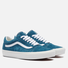 Мужские кеды Vans Old Skool Pig Suede, цвет синий, размер 40.5 EU