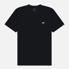 Мужская футболка Vans Left Chest Logo, цвет чёрный, размер XS