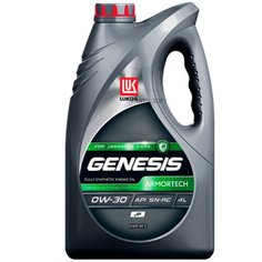 Синтетическое моторное масло ЛУКОЙЛ Genesis Armortech JP 0W-30, 4 л, 1 шт.
