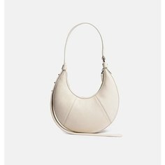 Сумка хобо CNS - COINED IN STONE UNE FEMME mini vanilla, фактура зернистая, белый